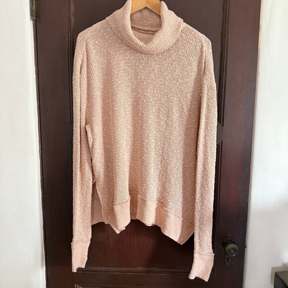 FREE PEOPLE | We The Free Tommy Turtleneck Sweater in Toasted Almond | medium - Picture 2 of 8